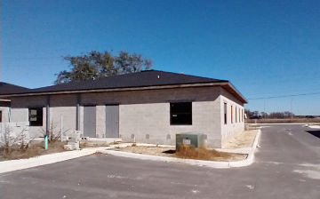 Building under construction rear