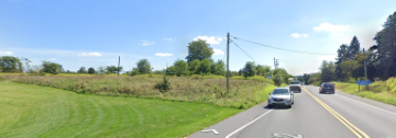 Last parcel offering signalized corner access, full movement from main corridor and secondary road.